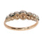 63 Bague géorgienne belge en or rouge, argent et diamants 58 Facettes 26089-0392