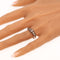 63 Bague géorgienne belge en or rouge, argent et diamants 58 Facettes 26089-0392