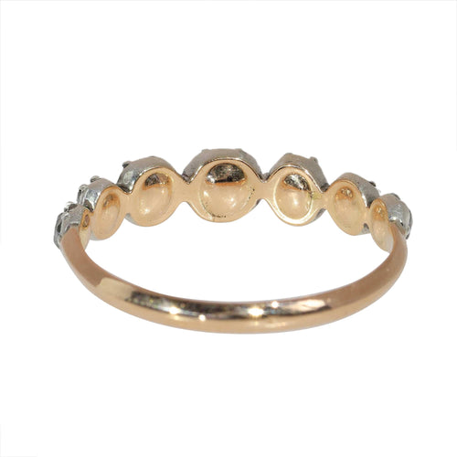 56 Bague vers 1650 en or jaune, argent et diamants 58 Facettes 26089-0394