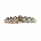 66 Bague géorgienne belge en or rouge 18 ct, argent et diamants 58 Facettes 26090-0181