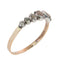 66 Bague géorgienne belge en or rouge 18 ct, argent et diamants 58 Facettes 26090-0181