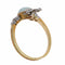50 Belle Époque - Bague cœur en or jaune, opale et diamants 58 Facettes 26090-0194