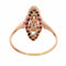 53 Bague Art déco en or rose 18K, diamants et rubis 58 Facettes 26106-0424
