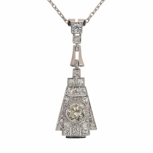 Art déco - Pendentif en platine et diamants 58 Facettes 26107-0277