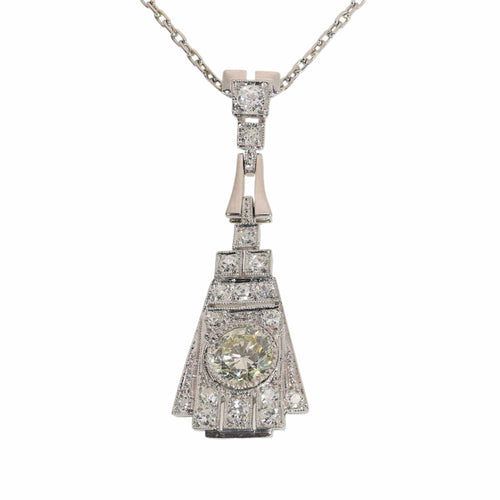 Art déco - Pendentif en platine et diamants 58 Facettes 26107-0277
