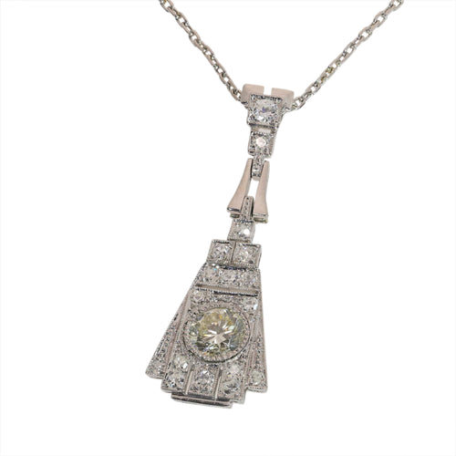 Art déco - Pendentif en platine et diamants 58 Facettes 26107-0277