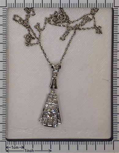 Art déco - Pendentif en platine et diamants 58 Facettes 26107-0277