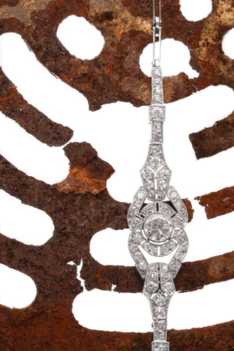 Art déco - Bracelet en platine et diamants, vers 1930 58 Facettes 26117-0106