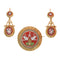 Parure micromosaïque - Broche et boucles d'oreilles en or jaune 18K 58 Facettes 26127-0287