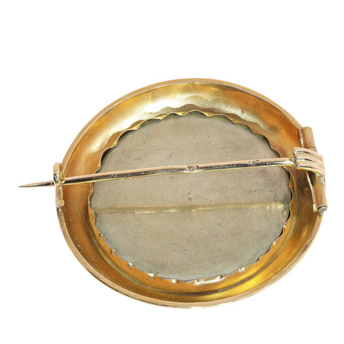 Parure micromosaïque - Broche et boucles d'oreilles en or jaune 18K 58 Facettes 26127-0287