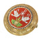 Parure micromosaïque - Broche et boucles d'oreilles en or jaune 18K 58 Facettes 26127-0287
