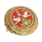 Parure micromosaïque - Broche et boucles d'oreilles en or jaune 18K 58 Facettes 26127-0287
