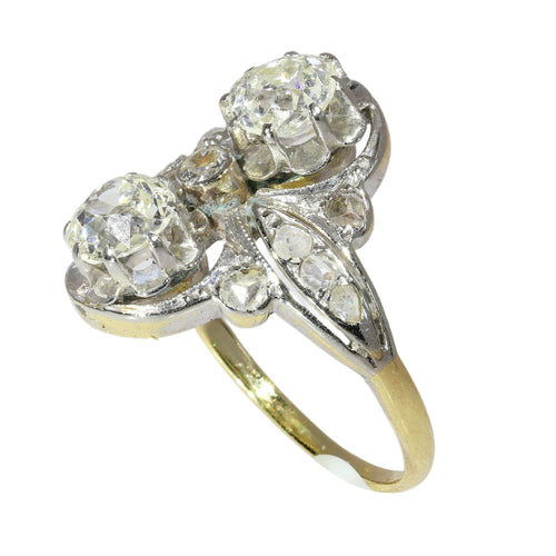 47 Belle Époque - Bague en or 18K ou platine et diamants 58 Facettes 26146-0011