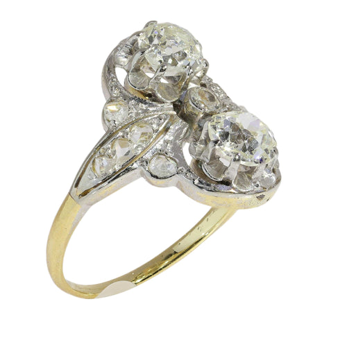47 Belle Époque - Bague en or 18K ou platine et diamants 58 Facettes 26146-0011