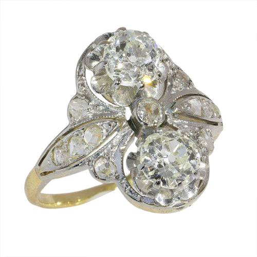 47 Belle Époque - Bague en or 18K ou platine et diamants 58 Facettes 26146-0011