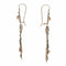 Rococo - Boucles d'oreilles pendantes en or rouge, argent et diamants 58 Facettes 26147-0053