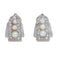 Boucles d'oreilles clips en platine, perles et diamants 58 Facettes 26177-0183