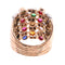 58 Bague harem sept rangs en or jaune, diamants et pierres 58 Facettes 26177-0203
