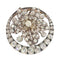 Broche feuille victorienne en or rouge, argent et diamants, vers 1870 58 Facettes 26182-0219