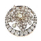 Broche feuille victorienne en or rouge, argent et diamants, vers 1870 58 Facettes 26182-0219