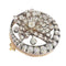 Broche feuille victorienne en or rouge, argent et diamants, vers 1870 58 Facettes 26182-0219