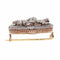 Broche feuille victorienne en or rouge, argent et diamants, vers 1870 58 Facettes 26182-0219