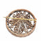 Broche feuille victorienne en or rouge, argent et diamants, vers 1870 58 Facettes 26182-0219
