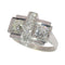 59 Bague Art déco belge en platine et diamants 58 Facettes 26203-0045