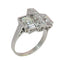 59 Bague Art déco belge en platine et diamants 58 Facettes 26203-0045