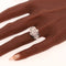 59 Bague Art déco belge en platine et diamants 58 Facettes 26203-0045