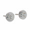 Puces géométriques Art déco en or blanc et diamants 58 Facettes 26203-0088