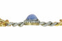 Léon Gariod - Bracelet victorien en or jaune, argent, saphir étoilé et diamants 58 Facettes 26211-0077
