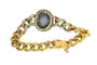 Léon Gariod - Bracelet victorien en or jaune, argent, saphir étoilé et diamants 58 Facettes 26211-0077