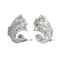 Années 1950 - Boucles d'oreilles clips en platine, or blanc 18K et diamants 58 Facettes 26229-0099