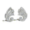 Années 1950 - Boucles d'oreilles clips en platine, or blanc 18K et diamants 58 Facettes 26229-0099