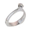53 Bague solitaire circa 1970 en or blanc 18K et diamant 58 Facettes 26232-0163