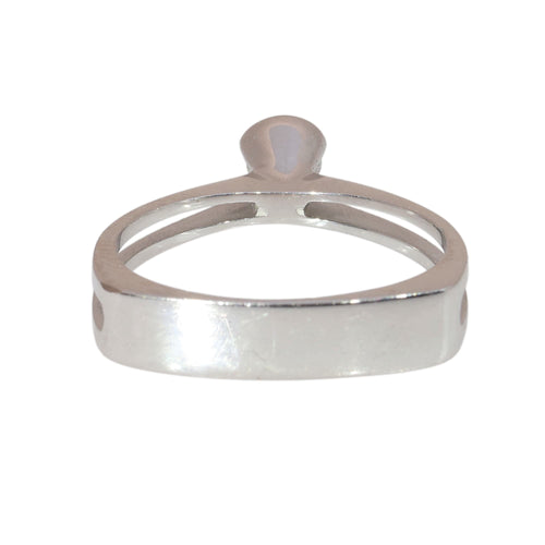 53 Bague solitaire circa 1970 en or blanc 18K et diamant 58 Facettes 26232-0163