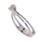 53 Bague solitaire circa 1970 en or blanc 18K et diamant 58 Facettes 26232-0163