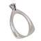 53 Bague solitaire circa 1970 en or blanc 18K et diamant 58 Facettes 26232-0163