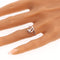 53 Vers 1970 - Bague moderniste en or blanc 18K et diamant 58 Facettes 26232-0179
