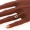 53 Vers 1970 - Bague moderniste en or blanc 18K et diamant 58 Facettes 26232-0179