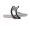 53 Vers 1970 - Bague moderniste en or blanc 18K et diamant 58 Facettes 26232-0179