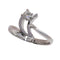 53 Vers 1970 - Bague moderniste en or blanc 18K et diamant 58 Facettes 26232-0179