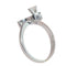 53 Vers 1970 - Bague moderniste en or blanc 18K et diamant 58 Facettes 26232-0179