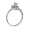 53 Vers 1970 - Bague moderniste en or blanc 18K et diamant 58 Facettes 26232-0179