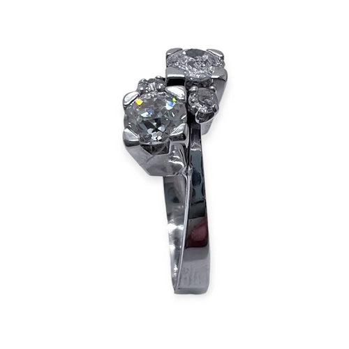 54 Bague toi et moi en or blanc et diamants 58 Facettes 330099174