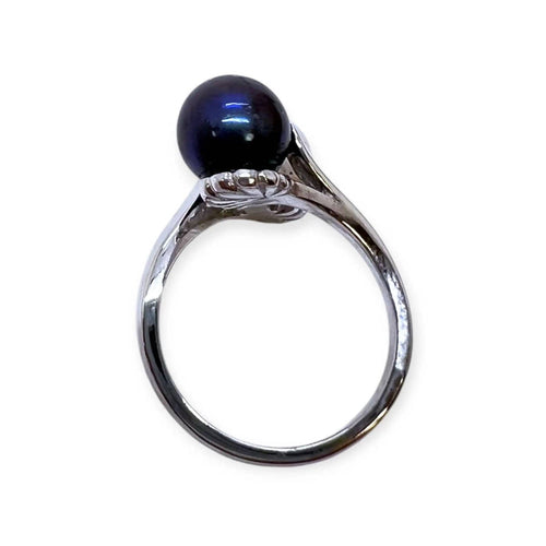 50 Bague toi et moi en or blanc et perles 58 Facettes 330097714