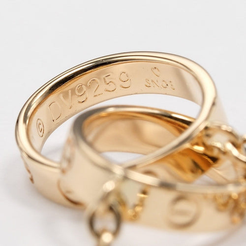 Cartier Love Interlocking - Bracelet en or jaune 18K 58 Facettes atme25rdd0