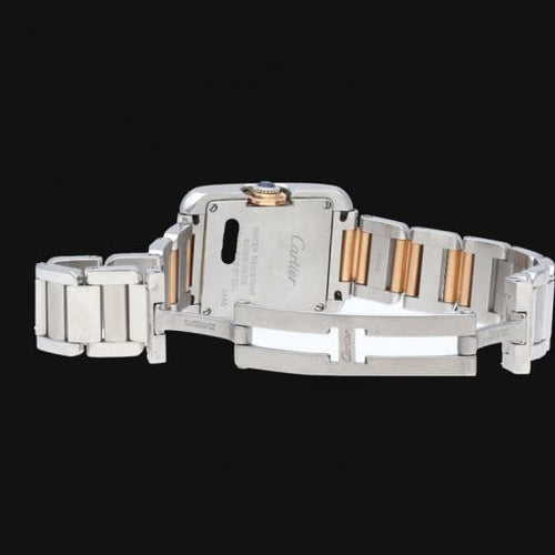 Cartier Tank Anglaise - Montre en or rose et acier 58 Facettes MT47472