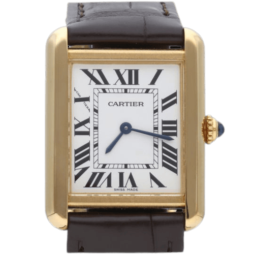 Cartier Tank Solo - Montre en or jaune et acier